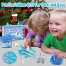 LAWOHO 6 Packs Snow Slime Kit - Butter, Clear, Water, Cloud Slimes, Fluffy Slime Making Kit for Kids with Cute Charms & Add-ins, Blue Kids Slimes Kits for Girls & Boys Birthday Christmas Easter Gifts by TinyTreasures Baby Boutique