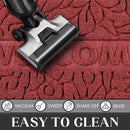 Yimobra Welcome Mat Outdoor, 36x24 Waterproof Large Door Mat Outside Entrance, All-Weather Non Slip Front Door Mat, Low-Profile Entryway Mat Indoor, Porch and Patio, Wine Red by CozyNest Decor