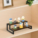 YINMIT Tiered Display Stand Riser Shelf, Wooden Spice Rack Organizer for Countertop, 2 Tier Kitchen Counter Shelf by CozyNest Decor