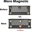 EASEPRES Magnetic Pencil Holder Set of 3 - Black Wire Mesh Storage Baskets Organizer with Strong Magnets - Perfect for Whiteboard, Refrigerator and Locker Accessories by CozyNest Decor