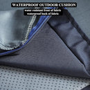 Patio Chair Cushions Non Slip Bottom Chair Pad with TiesSet of 2 Waterproof Square Outdoor Seat Cushion Replacement for Garden Swing Furniture 18x18 Inch, Navy Blue by GreenHaven Gardens