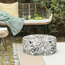 LVTXIII Inflatable Stool Ottoman Footrest with Handle, Decorative Fade-Resistant Foot Stool, Indoor or Outdoor Pouf for Home Garden and Camping Use, 21x21x9, Dailey Tan by CozyNest Decor