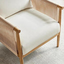 CHITA Braid Armchair Set of 2, Modern Accent Chair for Living Room, Cream by CozyNest Decor