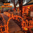 JMEXSUSS 2 Pack Orange Solar Halloween Lights, Total 400 LED 151FT Solar String Lights Outdoor Waterproof, 8 Modes Halloween Lights for Outside Tree Patio Yard Garden Halloween Decorations by GreenHaven Gardens