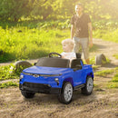 Qaba 12V Kids Ride on Truck, Chevrolet Silverado EV RST Licensed Electric Car with Parent Remote Control, Back Storage, Spring Suspension, Soft Start, Auxiliary Wheels, LED Lights, Music, MP3, Blue by TinyTreasures Baby Boutique
