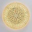 18-Light 32 inch Large Crystal Chandelier Flush Mount Ceiling Light Fixture for Living Room Dining Room Bedroom Foyer Entryway Gold Finish by CozyNest Decor