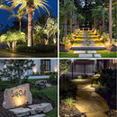 APONUO Solar Spot Lights Outdoor 6-in-1 Landscape Lighting Dusk to Dawn Solar Uplights IP65 Waterproof 9.8ft Cable Outdoor Spot Lights for Yard Pathway Garden Tree Decoration (Warm White) by GreenHaven Gardens