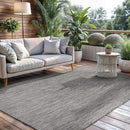 CAMILSON Outdoor Rug 8x10 Modern Area Rugs for Indoor and Outdoor Patios and Porches - Waterproof, Washable, Non-Shedding, Easy-to-Clean Outside Carpet (8 x 10, Solid - Silver Gray) by CozyNest Decor