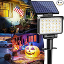 Solar Spot Lights Outdoor Waterproof for Flag, Tree, House, Garden, Yard, Landscape Spotlights for Accent Uplighting Halloween Christmas Decorations-4 Pack by GreenHaven Gardens