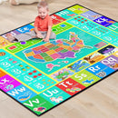 ABC Rug for Kids Playroom, 2x3 Washable Classroom Area Rugs, Educational Learning Mat with Alphabet Numbers Animals Seasons Shapes for Classroom Preschool Playroom by TinyTreasures Baby Boutique