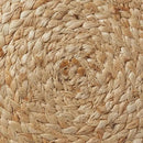 Casafield Hand-Braided Jute Pouf Ottoman Footrest, 19" Round x 10-1/2" High, Natural Woven Boho Floor Cushion, Home Decor for Living Room, Bedroom, Apartment by CozyNest Decor