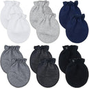 Syhood 6 Pairs Newborn Baby Mittens Cotton No Scratch Infant Gloves Mitten for Baby 0-6 Months Boys Girls by TinyTreasures Baby Boutique