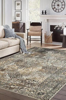 Keen Home Design 6x9 Rug - Machine Washable Area Rug with Non-Slip Backing, Ideal for Living Room, Dining Room, Bedroom - Vintage, Easy Clean, Durable, Low Pile Rug - (6' x 9') by CozyNest Decor