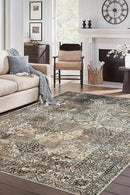 Keen Home Design 10x14 Rug - Machine Washable Area Rug with Non-Slip Backing, Ideal for Living Room, Dining Room, Bedroom - Vintage, Easy Clean, Durable, Low Pile Rug - (9'7" x 14') by CozyNest Decor