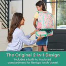 Bentgo Kids 2-in-1 Backpack & Insulated Lunch Bag - Durable 16” Backpack & Lunch Container in Unique Prints for School & Travel - Water Resistant, Padded & Large Compartments (Tropical) by TinyTreasures Baby Boutique