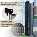 150" Extra Wide Retractable Baby Gates Dog Gate for Large Opening, 41" Extra Tall Mesh Pet Gate, Long Child Safety Gates with Fiberglass Rods for Stairways, Doorways, Hallways - Indoor/Outdoor Use by TinyTreasures Baby Boutique