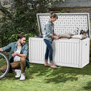 YITAHOME 260 Gallon Extra Large Deck Box, Double-Wall Resin Outdoor Storage Box with Flexible Divider for Patio Cushions Pool Supplies Garden Tools, 1000lbs Load Capacity, Lockable&Waterproof (White) by CozyNest Decor