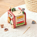 EERKEOD Wooden Activity Cubes for Toddlers Montessori Toys for Boys Girls Educational Learning Toys for Kids Wooden Toys for First Birthday Gift by TinyTreasures Baby Boutique