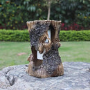 pearlstar Solar Lanterns Outdoor Tree Stump Fire Flame Light Halloween Decorative Solar Powered Lantern Waterproof Decor for Patio Garden Yard Pathway Lawn Deck,2PACK by GreenHaven Gardens