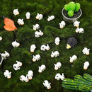 Fuyamp 100 Pcs Mini Resin Cow Figurines Cute Miniature Figurines Fairy Outdoor Moss Ornaments Landscape Figurines Garden DIY Ornament Accessories for Indoor Outdoor by GreenHaven Gardens