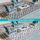 HEBE Outdoor Rug Waterproof 8x10, Reversible Plastic Straw Rug RV Camping Rug, Indoor Outdoor Patio Mat Clearance, Outside Carpet for Porch,Deck,Camper,Balcony,Backyard,Picnic by GreenHaven Gardens