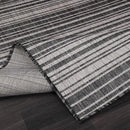 Stripe Outdoor Rug 5x7 Washable Outside Carpet for Indoor Patio Porch Waterproof Easy Cleaning Non Shedding Area Rugs Dark Gray 5 x 7 by CozyNest Decor