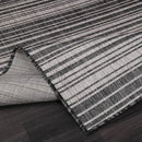 Stripe Outdoor Rug 8x10 Washable Outside Carpet for Indoor Patio Porch Waterproof Easy Cleaning Non Shedding Area Rugs Dark Gray 8 x 10 by CozyNest Decor