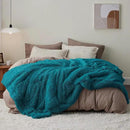 Bedsure GentleSoft Fluffy Turquoise Teal King Size Blanket for Bed, Thick Soft Sherpa Faux Fur Fleece Bedding Fuzzy Plush Winter Warm Heavy Large King Blanket, Cozy Teal Gifts for Men Women, 108x90 by CozyNest Decor