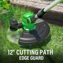 SOYUS Weed Wacker Cordless, 12 Inch String Trimmer Battery Powered with Battery and Charger, Lightweight Edger Trimmer with 8 Pcs Replace Spool Trimmer Lines by GreenHaven Gardens