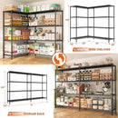 REIBII 70"W Metal Shelving, Storage Shelves 4-tier Wire Shelving Unit Load 1240LBS Metal Shelves for Storage Adjustable Shelving Rack for Pantry Kitchen Commercial school Garage 70"W*15.8"D*62.9"H by CozyNest Decor