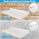RedCall Heavy-Duty Wall Shelf, 2 Pack Garage Shelf, 23.5" x 12" Large Wall Mounted Shelves for Garage, Laundry Room, Closet, Holds Up to 75 Lbs by CozyNest Decor