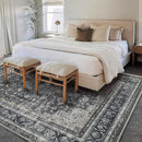 Washable Area Rug 10'x14' Boho Design Non-Shedding Easy Care Ideal for High Traffic Areas in Living Room Bedroom Office Coffee Table Kitchen Large Carpet by TinyTreasures Baby Boutique