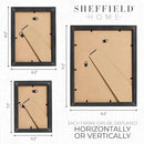 Sheffield Home 4 Piece Gallery Wall Frame Set, 8x10 Inch, 5x7 Inch, and 4x6 Inch, Gold by CozyNest Decor