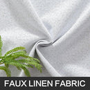 MIULEE Linen Texture Full Blackout Curtain for Living Room Darkening,Thermal Insulated Grommet Curtain for Bedroom,Room Darkening Curtains for Kitchen,52x45 Inch Length 2 Panels Grayish White by TinyTreasures Baby Boutique