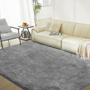 Ultra Soft Rug for Living Room, 4X6 Fluffy Shag Area Rug for Bedroom, Modern Shaggy Carpets Fuzzy Rug for Teens Dorm Nursery Home Decor Aesthetic, Upgrade Anti-Skid Durable, Grey by TinyTreasures Baby Boutique