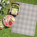 CAMILSON Outdoor Rug - Modern Area Rugs for Indoor and Outdoor Patios, Kitchen and Hallway mats - Easy Cleaning Non Shedding Washable Outside Carpet (5x7, Buffalo - Grey/White) by CozyNest Decor