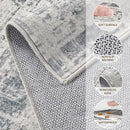 Area Rug for Living Room: 9x12 Washable Neutral Abstract Modern Soft Rugs Non Slip Indoor Floor Stain Resistant Large Carpet for Bedroom Dining Room Office Nursery - Gray by TinyTreasures Baby Boutique