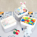 MINTWOOD Design 3-Pack Storage Baskets for Shelves, Playroom and Classroom, Book Basket, Decorative Storage Cube Bins, Woven Closet Organizers, Pantry and Shoe Organizer, Grey by TinyTreasures Baby Boutique