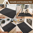 COSY HOMEER-Door-Mat 36"x60" Non Slip Absorbent Entryway Rugs Dirt Trapper Doormats Washable Entrance Mats Low Pile Welcome Floor Mat for Front Back Door and Entry Mats,Black by CozyNest Decor