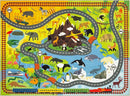 KC Cubs 3x5 Animal Safari Toy Car Road Rug – Educational Play Mat Carpet for Kids, Toddlers, Nursery, Classroom, Playroom, Baby Daycare, Boys & Girls by TinyTreasures Baby Boutique