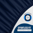 Utopia Bedding Waterproof Mattress Protector Full Size, Premium Terry Mattress Cover 200 GSM, Breathable, Fitted Style with Stretchable Pockets (Navy Blue) by TinyTreasures Baby Boutique