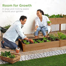 Best Choice Products 8x2ft Outdoor Wooden Raised Garden Bed Planter for Vegetables, Grass, Lawn, Yard - Acorn Brown by GreenHaven Gardens