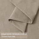 Full Blackout Privacy Curtains, 240 Inch Extra Wide Linen Blend Drapes, Pinch Pleat Window Drapery for Room Divider Storage/Space Room Separation, 1 Panel, W 240" x L 96", Light Khaki by CozyNest Decor