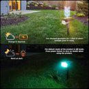 Solar Spotlights Outdoor,40 LEDs Color Changing RGB Landscape Path Lights,USB & Powered Multicoloured Spotlights,14 Colors Auto Cycling for Yard,Garden,2 Pack by GreenHaven Gardens