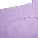 Amazhiyu 100% Linen Door Hanging Laundry Hamper Bag, 19x27 Inches Lilac by CozyNest Decor