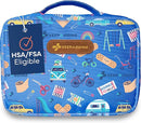 KeepGoing Large Home First Aid Kit for Kids – 270 Pc. for Car, Home, Dorm, & Boat with Latex-Free Bandages – 10 x 7 x 3.5 in. Travel First Aid Kit (Signature) by TinyTreasures Baby Boutique