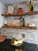 joelsantiques 30 Inch Wooden Floating Shelves for Wall - 30x9x2 in - Made of Natural Wood - Long Heavy Duty Rustic Wall Shelves for Bedroom - Perfect for Living Room, Kitchen - Medium Brown by CozyNest Decor