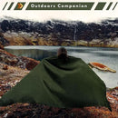 LATITUDE ZERO; Camping Alpaca Wool Throw Blanket | Warm, Ultra-Soft, Breathable, Non-Itchy Outdoor Blanket-Throw | Hypoallergenic and Beautiful Fabric (Army Green) by CozyNest Decor