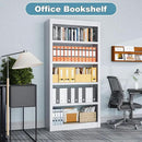 Bookcase, 5-Shelf Industrial Bookshelf, Large Storage Space, Adjustable Bookshelves, Perfect for Living Room, Home Office, Garage, Ideal for WFH Essentials & Home Office Upgrade by CozyNest Decor