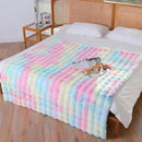 UKELER Colorful Faux Fur Throw Blanket Twin Size, Large Super Soft Fluffy Bed Blankets Throws for Bedroom, Living Room, Couch, Sofa, Office, Camping Plush Furry Blanket 60''x80'' by CozyNest Decor